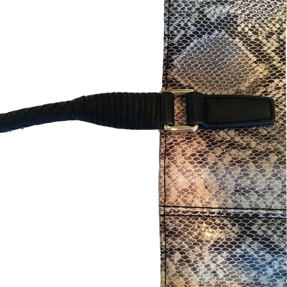 Margot Snakeskin Leather Tote Shoulder Bag - Picture 3 of 6